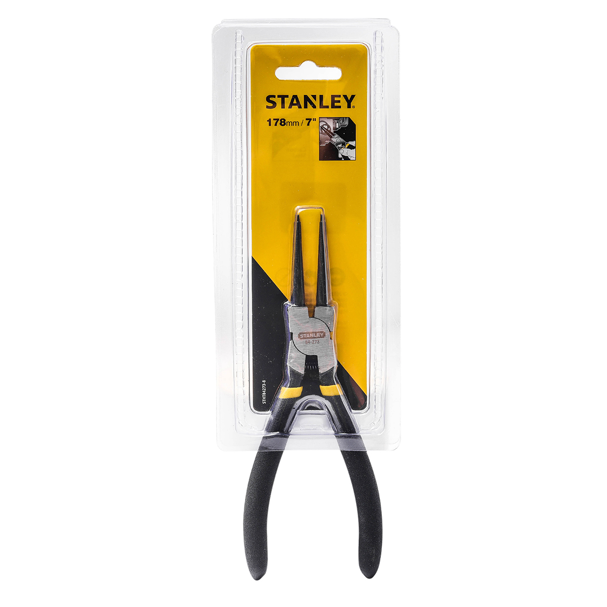 STANLEY คีมถ่างแหวน คีมหนีบแหวน ปากตรง ปากงอ ขนาด 7 นิ้ว