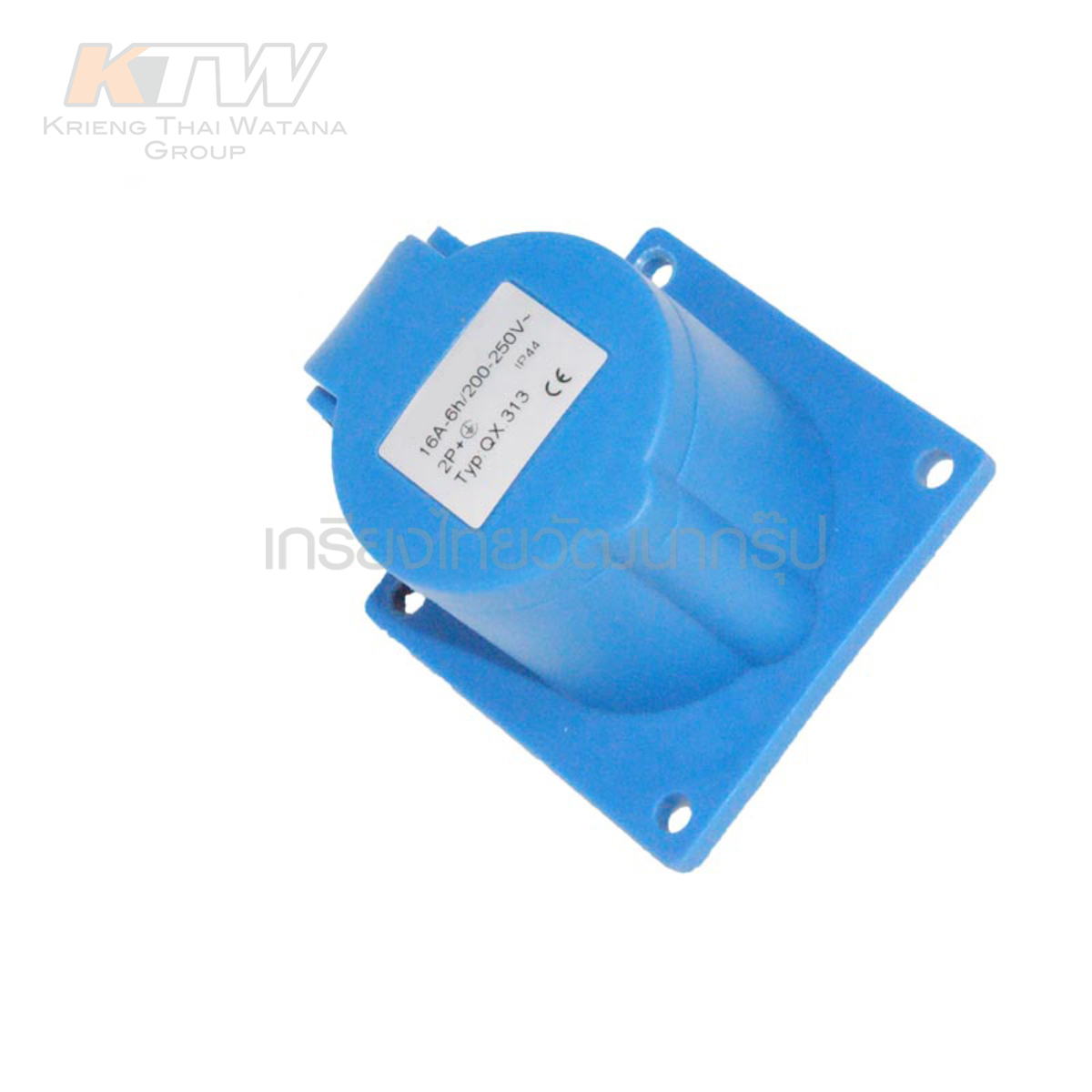 MARATHON ปลั๊กและเต้ารับอุตสาหกรรม เอ็นจิเนียริ่งพลาสติกที่ไม่ลามไฟ แบบ ฝังตรง