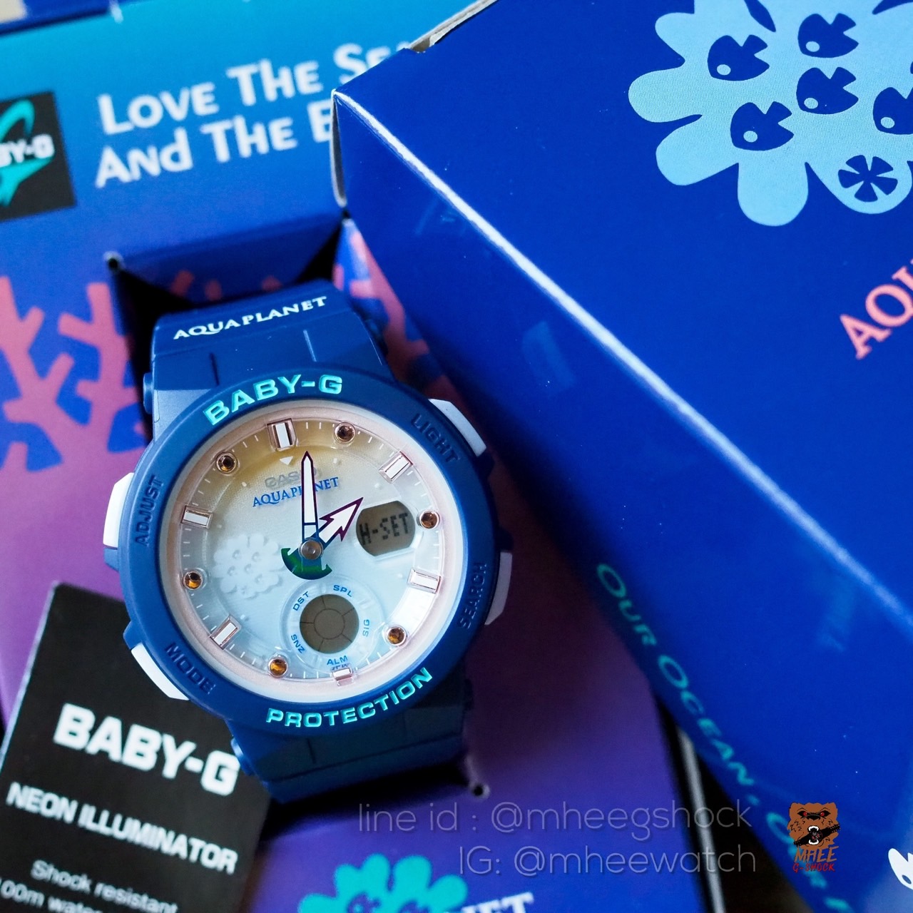 นาฬิกา Baby-G Limited Edition รุ่น BGA-250AP-2ADR Aqua Planet ของแท้ ประกัน 1 ปี