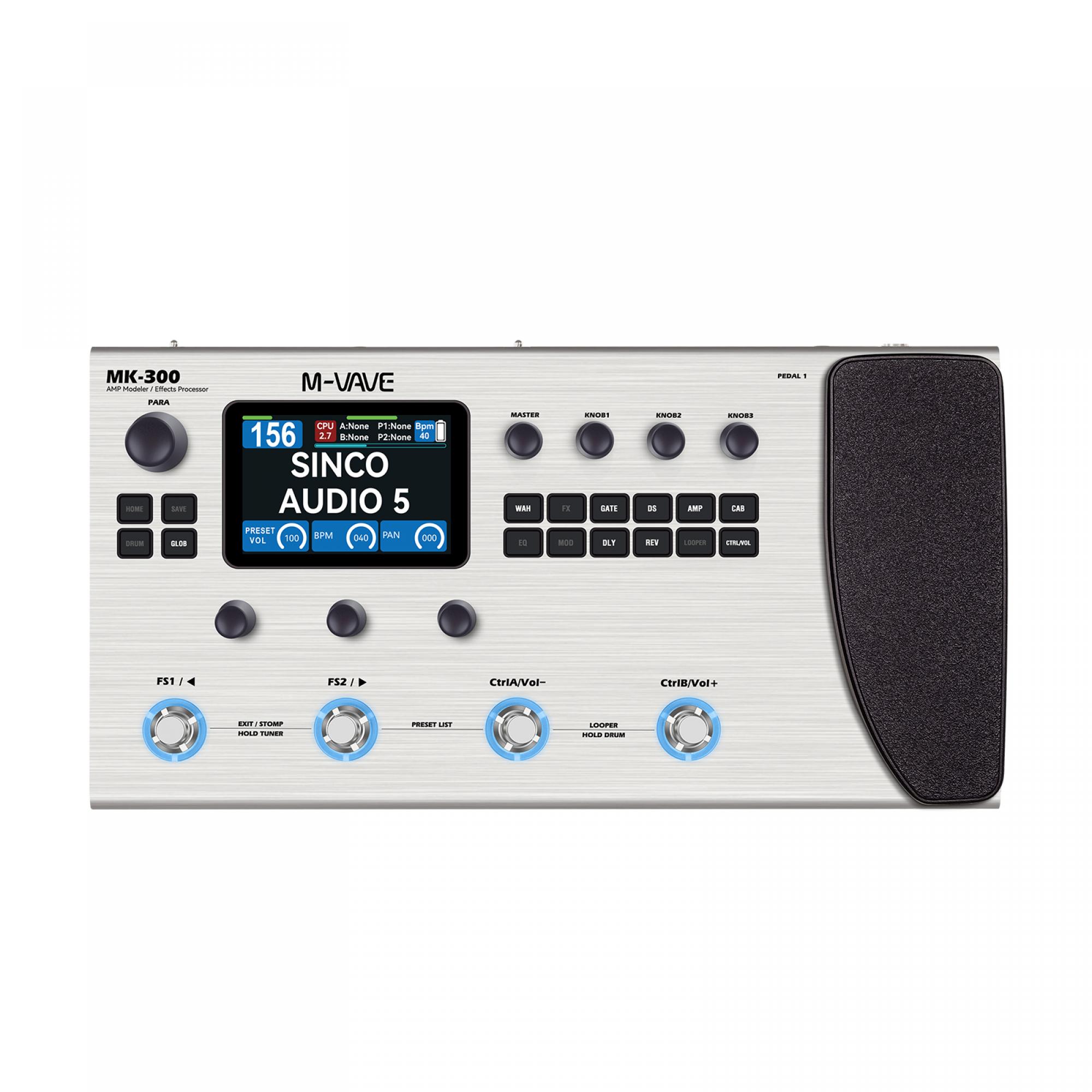 M-VAVE MK-300 Multi-Effect Modeler Capturer Guitar Bass Processor