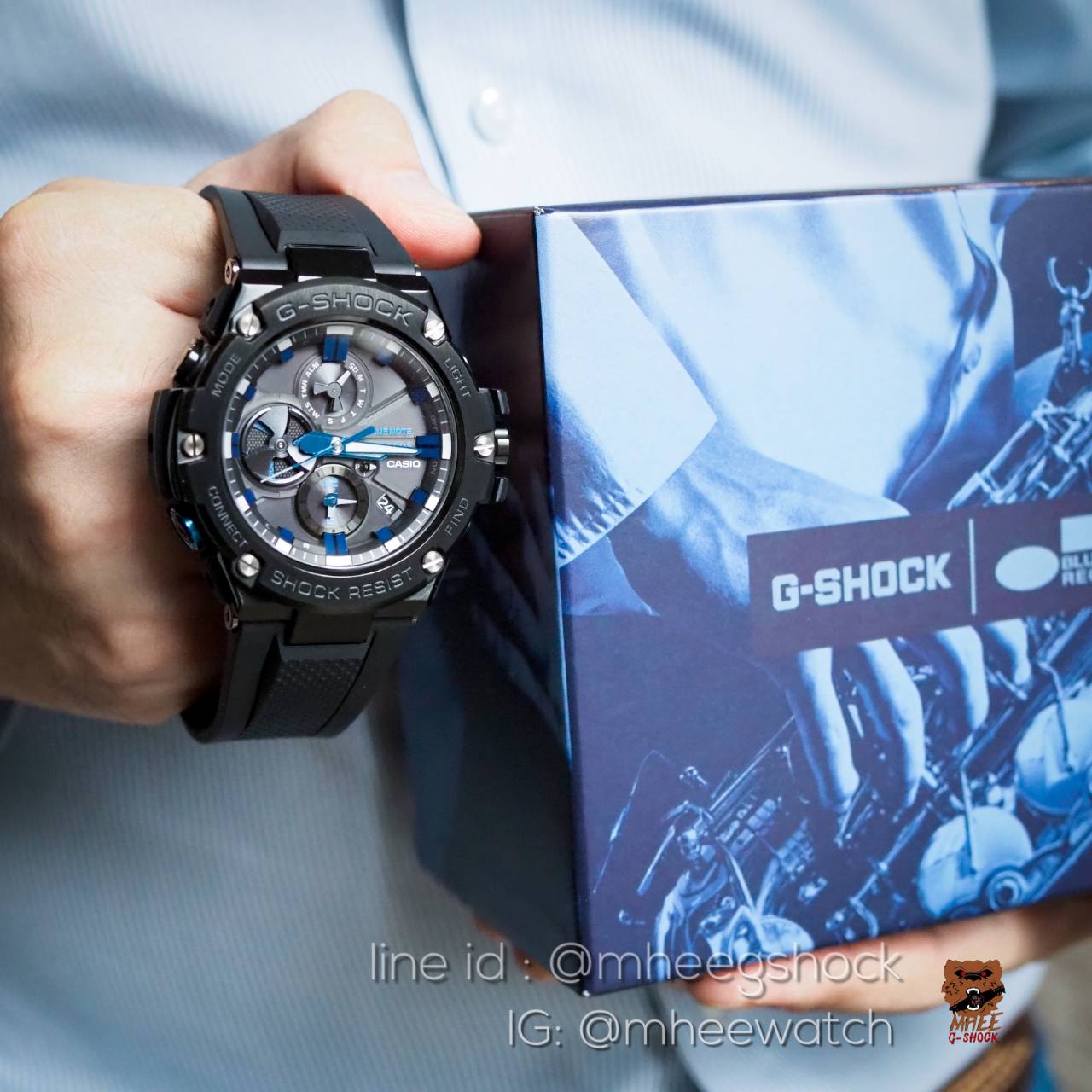 G-Shock G-Steel Bluenote ของแท้ ประกันศูนย์ CMG รุ่น GST-B100BNR-1A