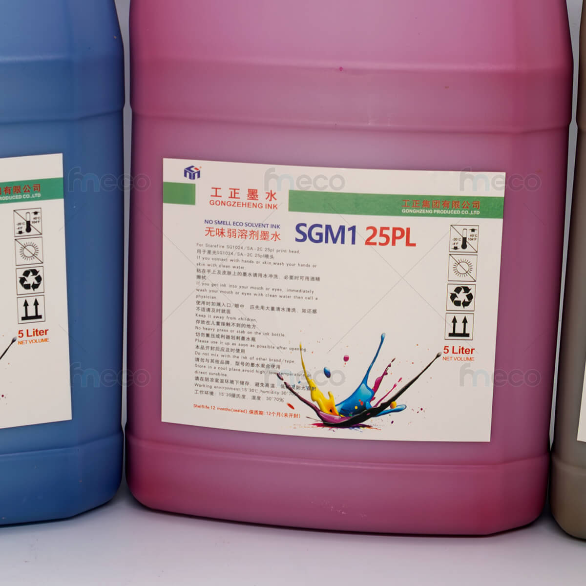 หมึกพิมพ์ GongZheng SGM1 Starfire 1024/25pl ไม่มีกลิ่น eco solvent ink for GZ 3.2m solvent printer