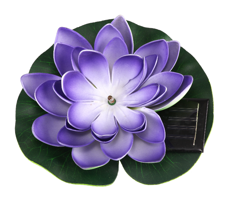 LED Solar cell ECO Lotus 4 floor auto RGB โคมโซล่าเซลล์แอลอีดี อีโค ดอกบัว 4 ชั้น 1.5V auto RGB