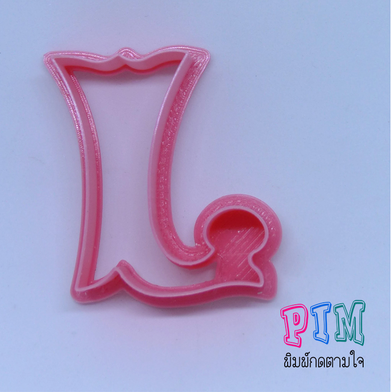 พิมพ์กดคุกกี้ตัวอักษรสไตล์วินเทจ J