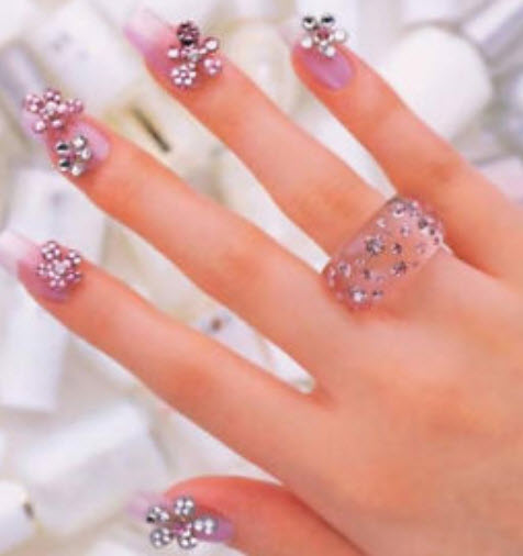 ตลับแต่งเล็บ DIY คละแบบ 500 ชิ้น / ตลับ