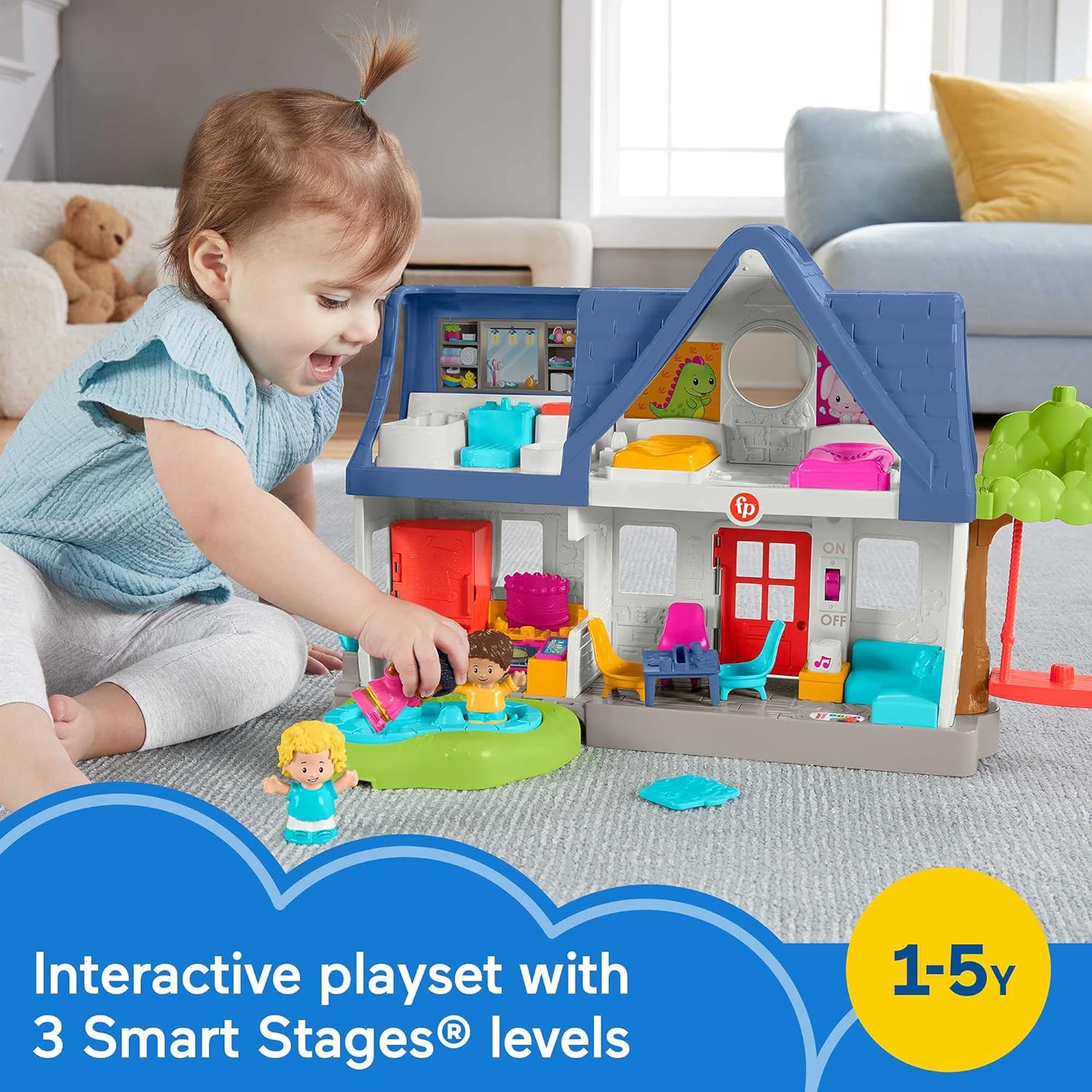 Fisher Price Little People Friends Together Playhouse บ้านของเล่นเสริมการเรียนรู้