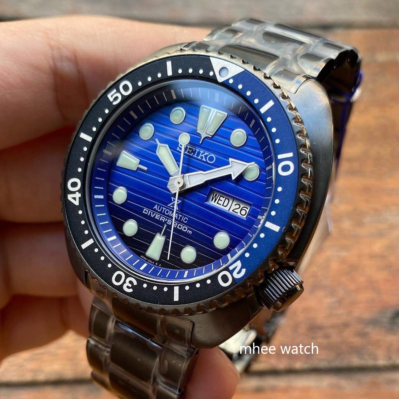 Seiko เต่า Turtle Save The Ocean PVD Black Special Edition รุ่น SRPD11K1