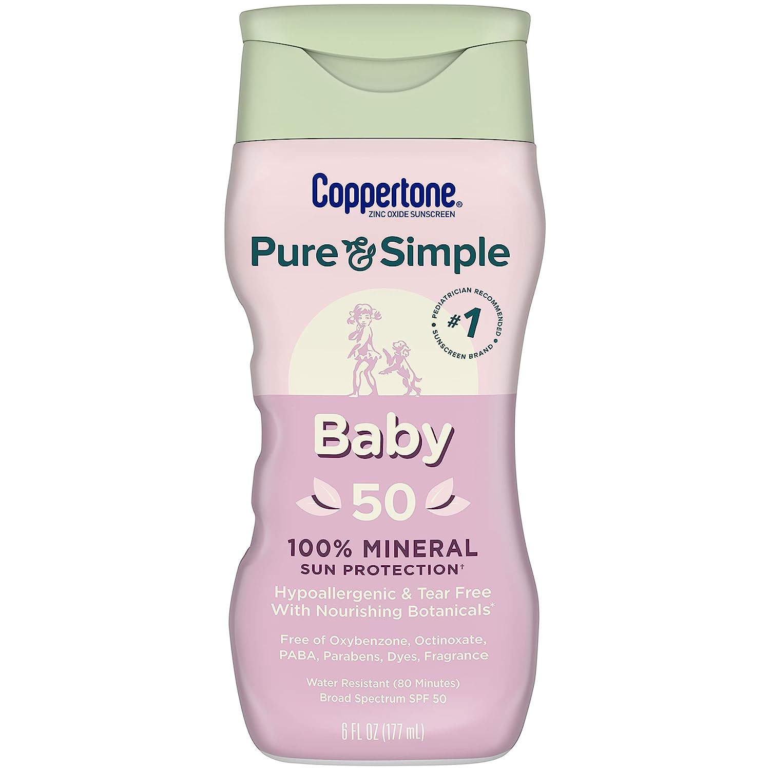 Coppertone Pure and Simple Lotion Sunscreen SPF 50 โลชั่นกันแดดสำหรับเด็ก
