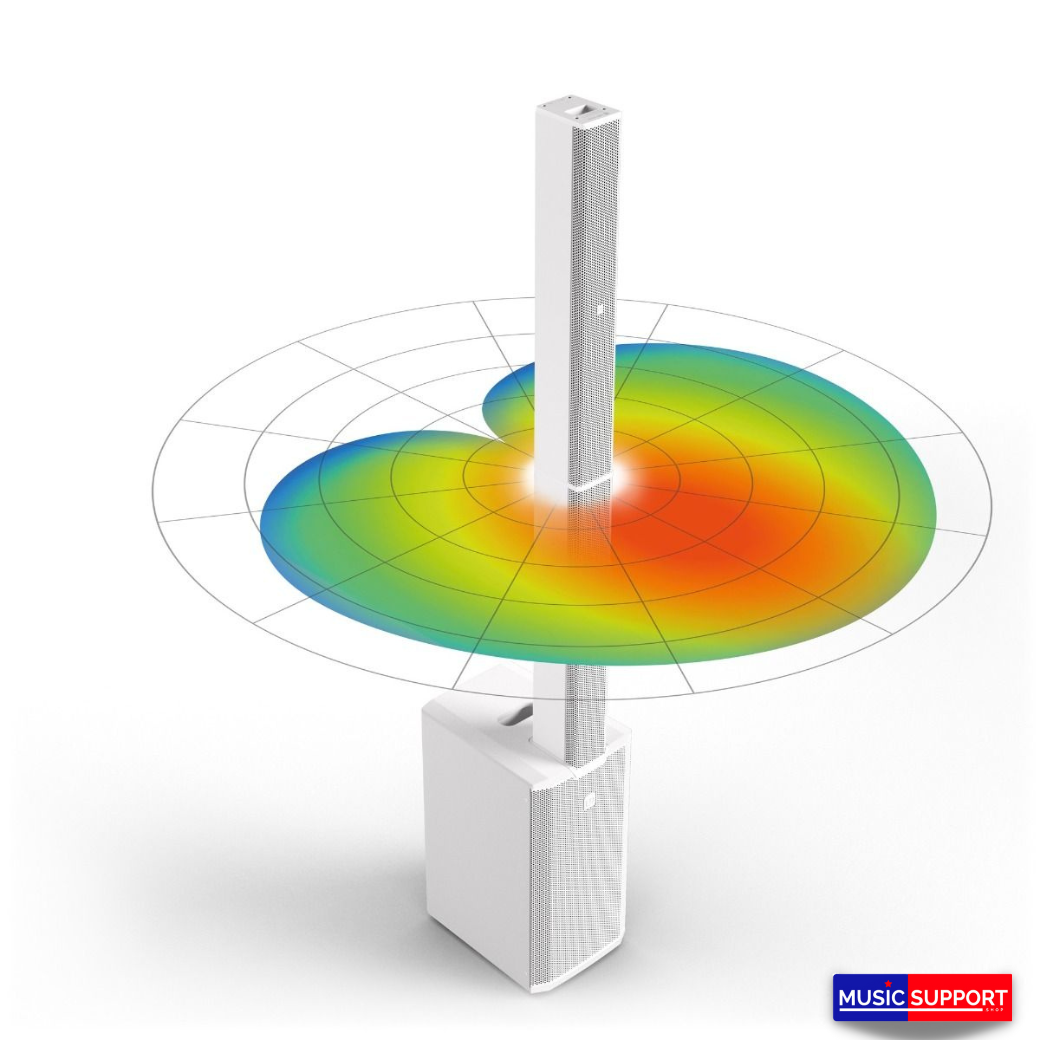 LD Systems MAUI® 11 G3 W Portable cardioid column PA system, white
