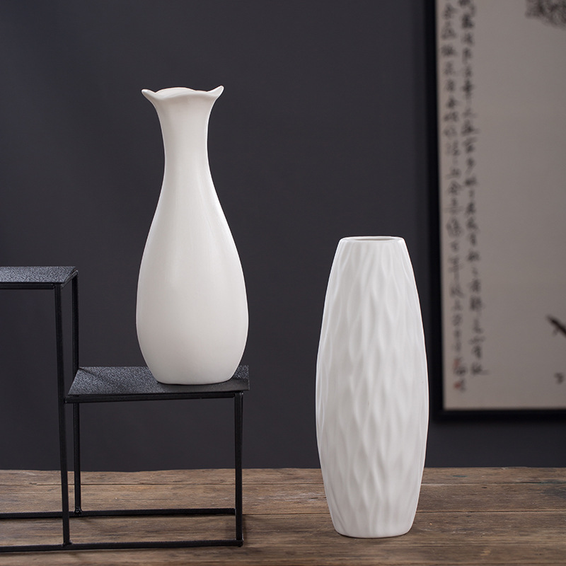 แจกันมินิมอล แจกัน เซรามิก แจกันสีขาว แจกันเซรามิค แจกันดอกไม้ minimal ST506E825