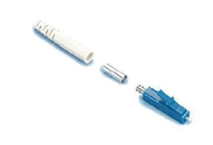 UF-0002SM LC Simplex Singlemode, Blue, Zirconia Fiber Optic Connector, Beigne Boot 0.9 mm, 3.0 mm diameter Cable