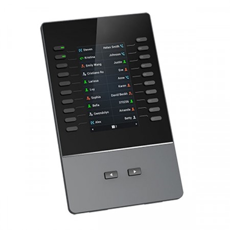 Grandstream GBX20 Extension Module, 4.3 inch (272x480) TFT color LCD, 20 per page, BLF, call park /pick-up, speed-dial, presence, intercom