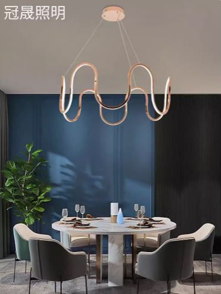 CT220A268 SOTMIA โคมไฟระย้า โคมไฟโมเดิร์นสีทอง Chandelier Lighting โถงบรรได
