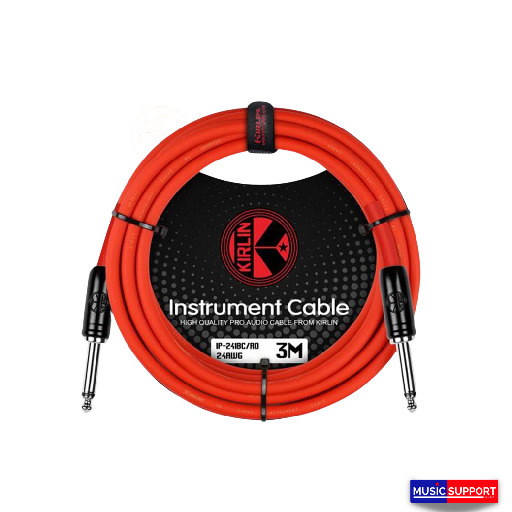 สายแจ๊ค Kirlin IP-241BC ยาว 3 เมตร มี 3 สี เขียว, แดง, ม่วง