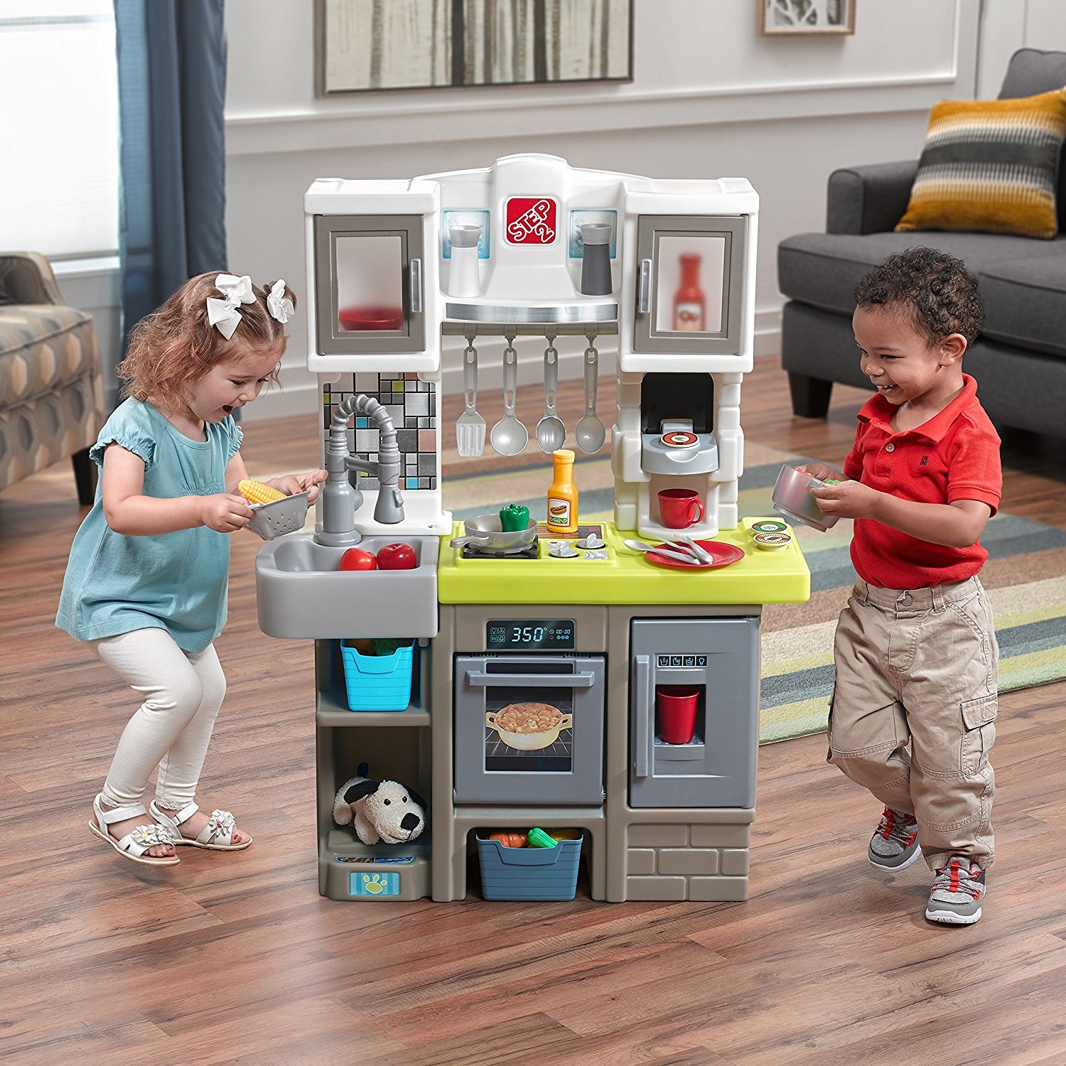 Step2 Contemporary Chef Kitchen ของเล่นชุดครัวจำลอง เสริมทักษะด้านจินตนาการ