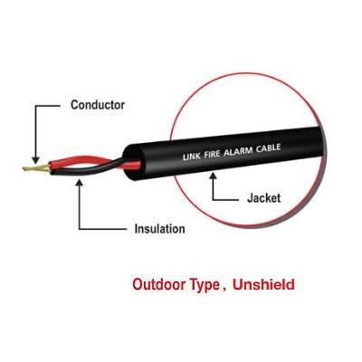 CB-0114P FIRE ALARM, UNSHIELD 2x14 AWG, 1 PAIR, PE , OUTDOOR PACKING 500 M/ Roll