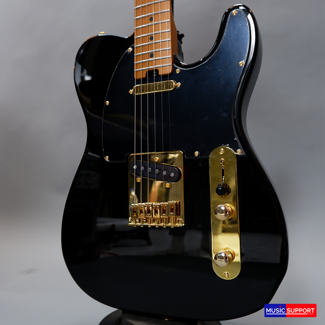 Soloking MT-1G in Black Beauty with Gold Hardware and Matching Headstock