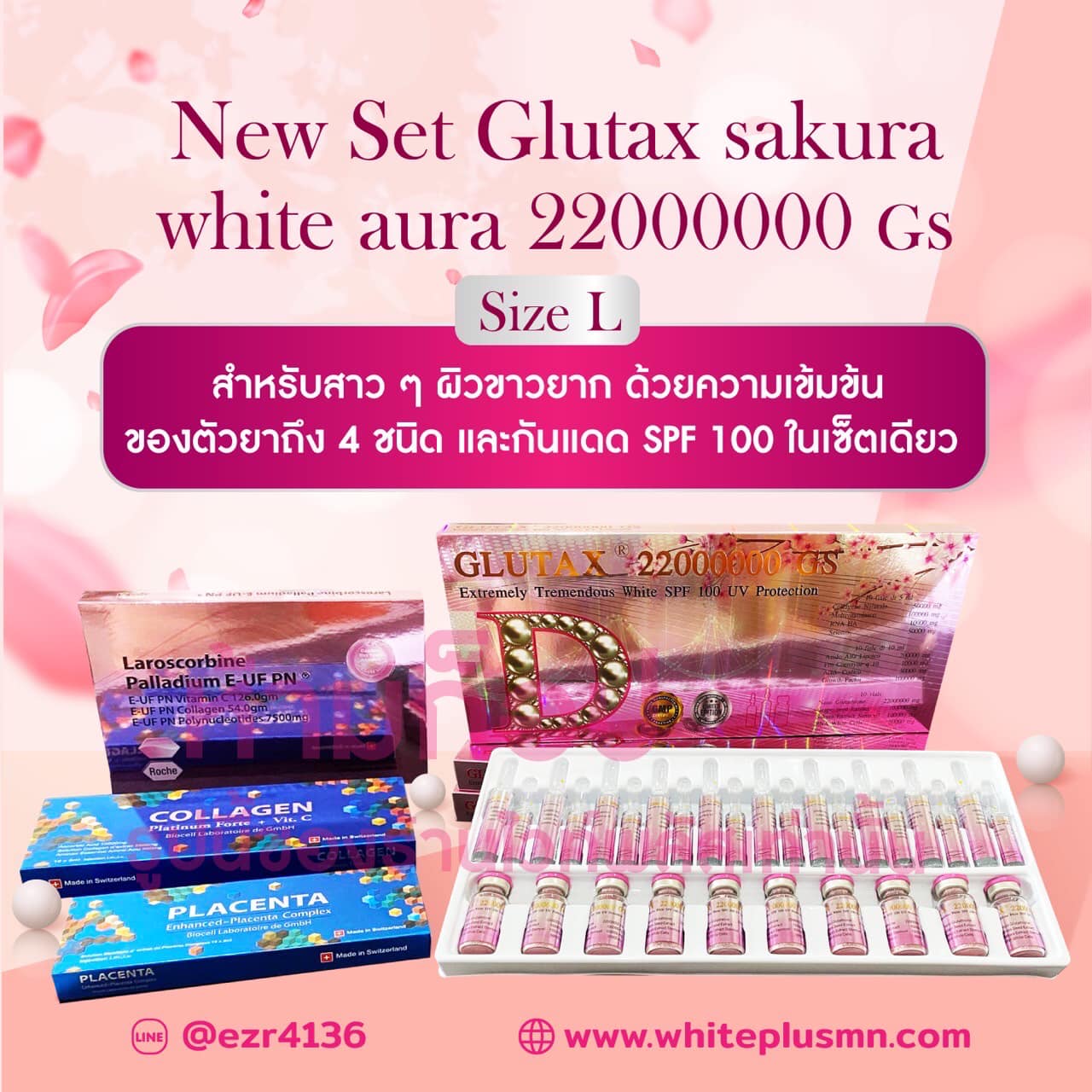 Set L glutax sakura 22000000 GS