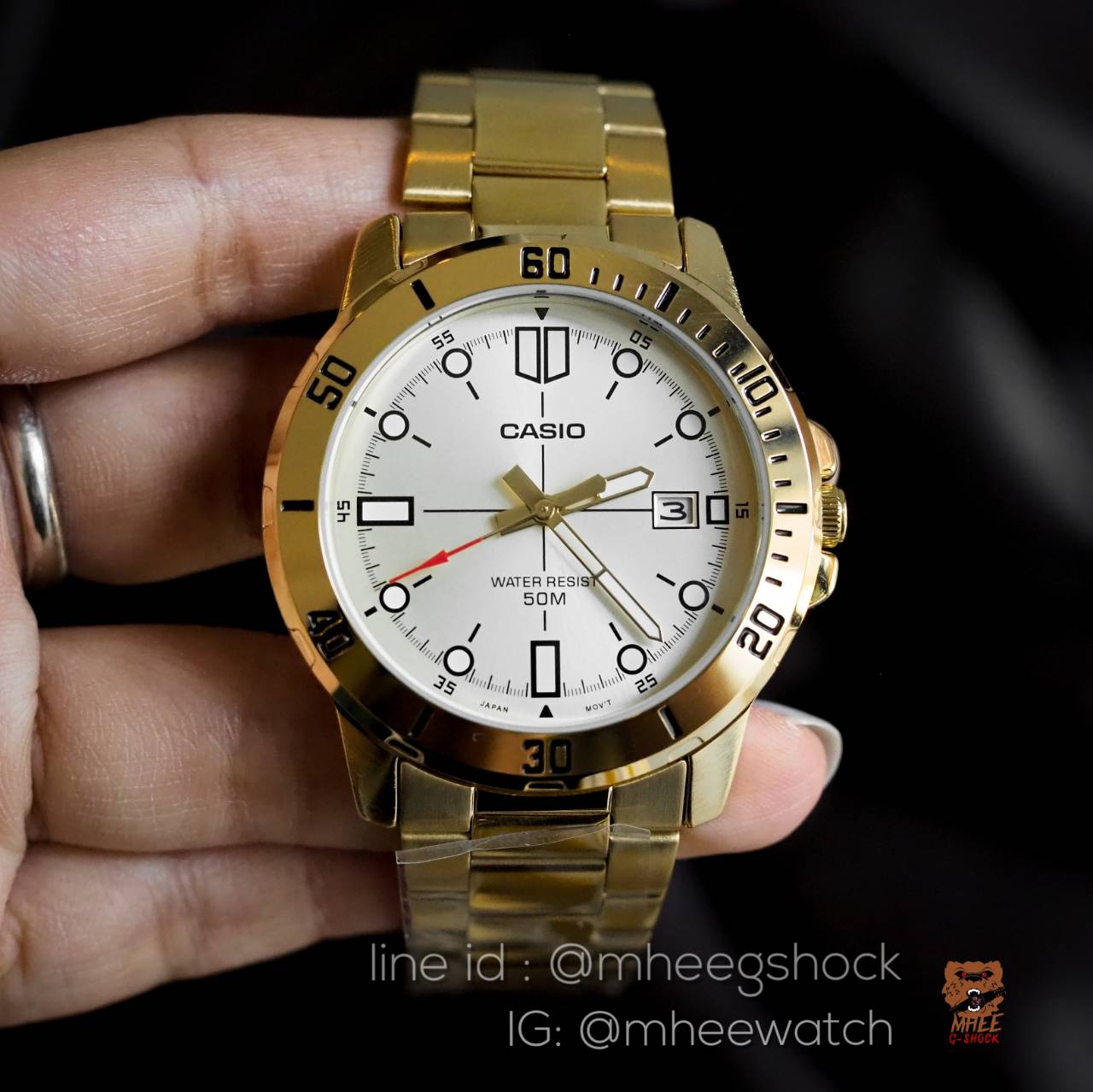 Casio Gold Sport หน้าปัดขาว Luxury Look ของแท้ ประกันศูนย์เซ็นทรัล 1 ปี