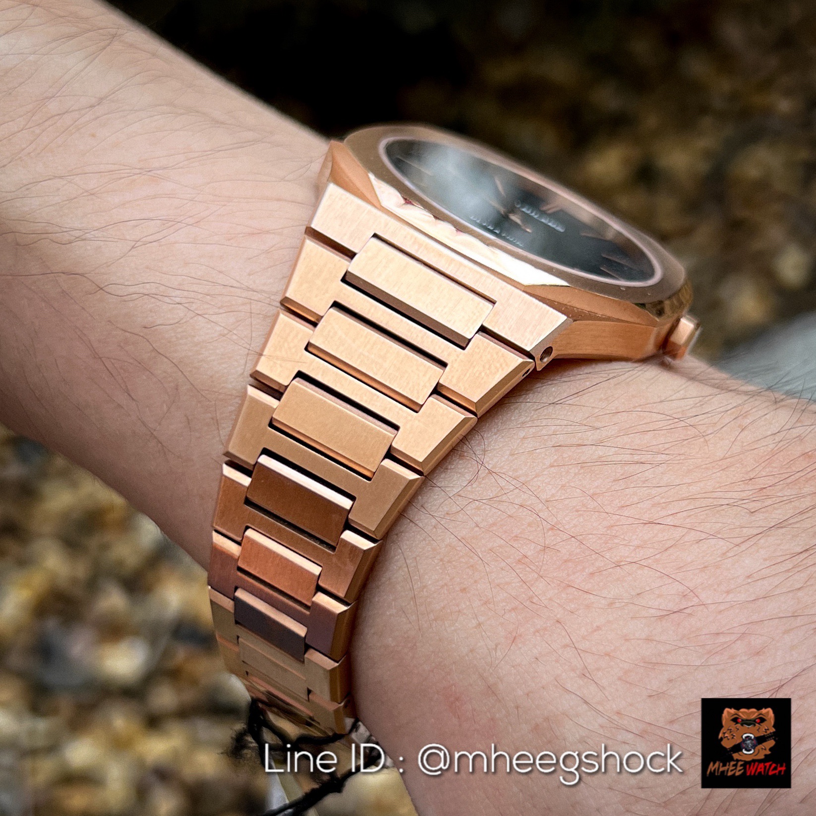 D1 Molano Ultrathin สีRose Gold หน้าปัดบางพิเศษ รุ่น UTBJ42 Luxury Watchในราคาเบาๆ