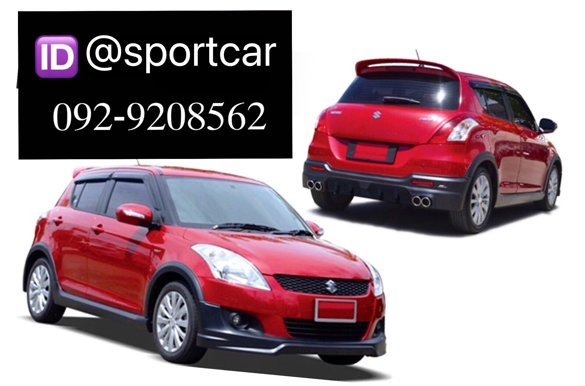 ชุดแต่ง swift 2012 2013 2015 Mini มีคิ้วล้อ ท่อคู่ สเกิร์ตรอบคัน suzuki swift แต่งสวย byแต่งรถTTS