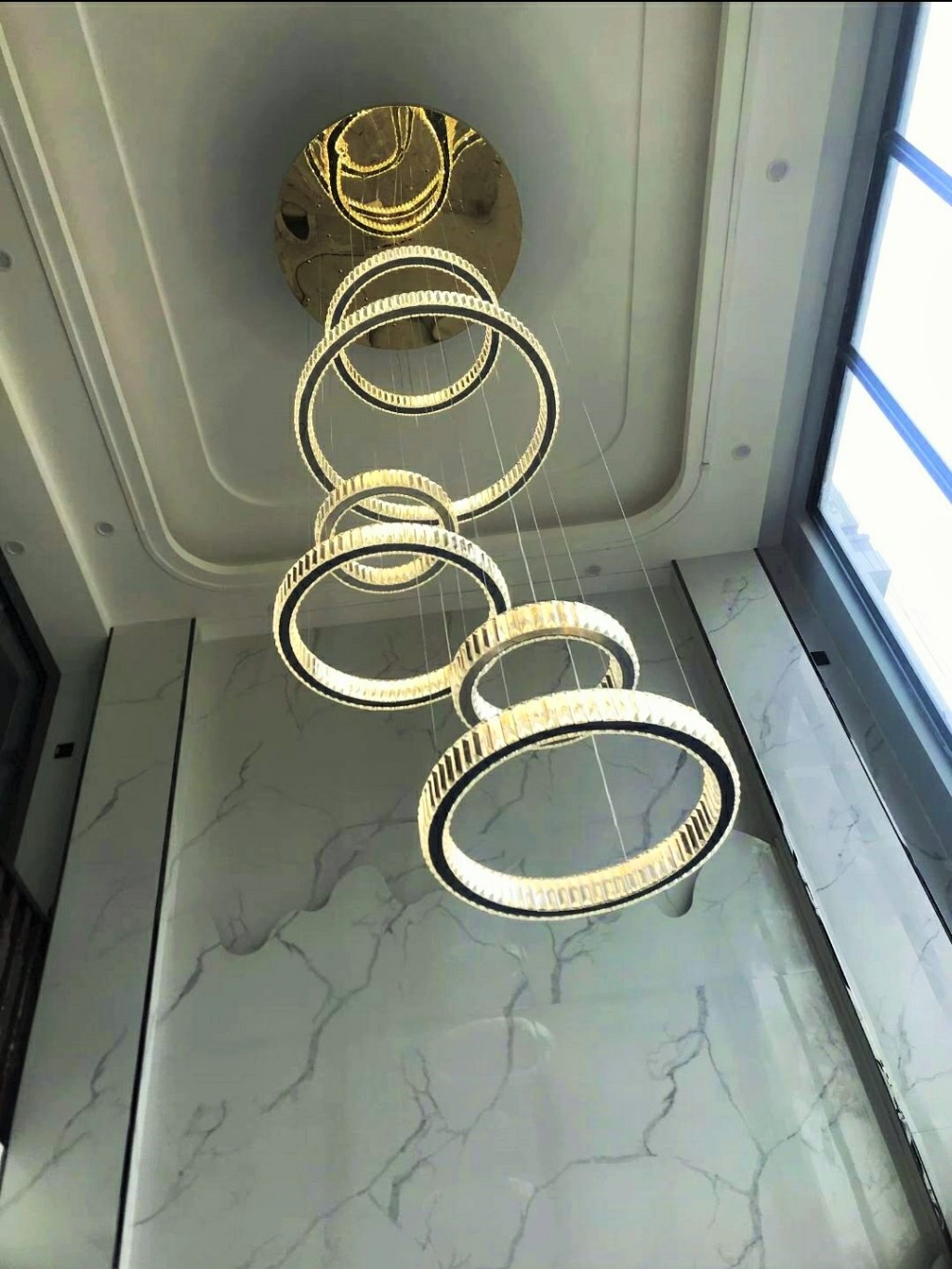 CT206A235 SOTMIA chandelier duplex floor โคมระย้า โคมโถงบรรได แชนเดอเรีย Lamp ไฟยาว