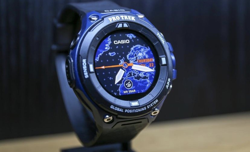 Casio Pro Trek Smart Watch รุ่นTop จอLED GPS Tracking Android Wear