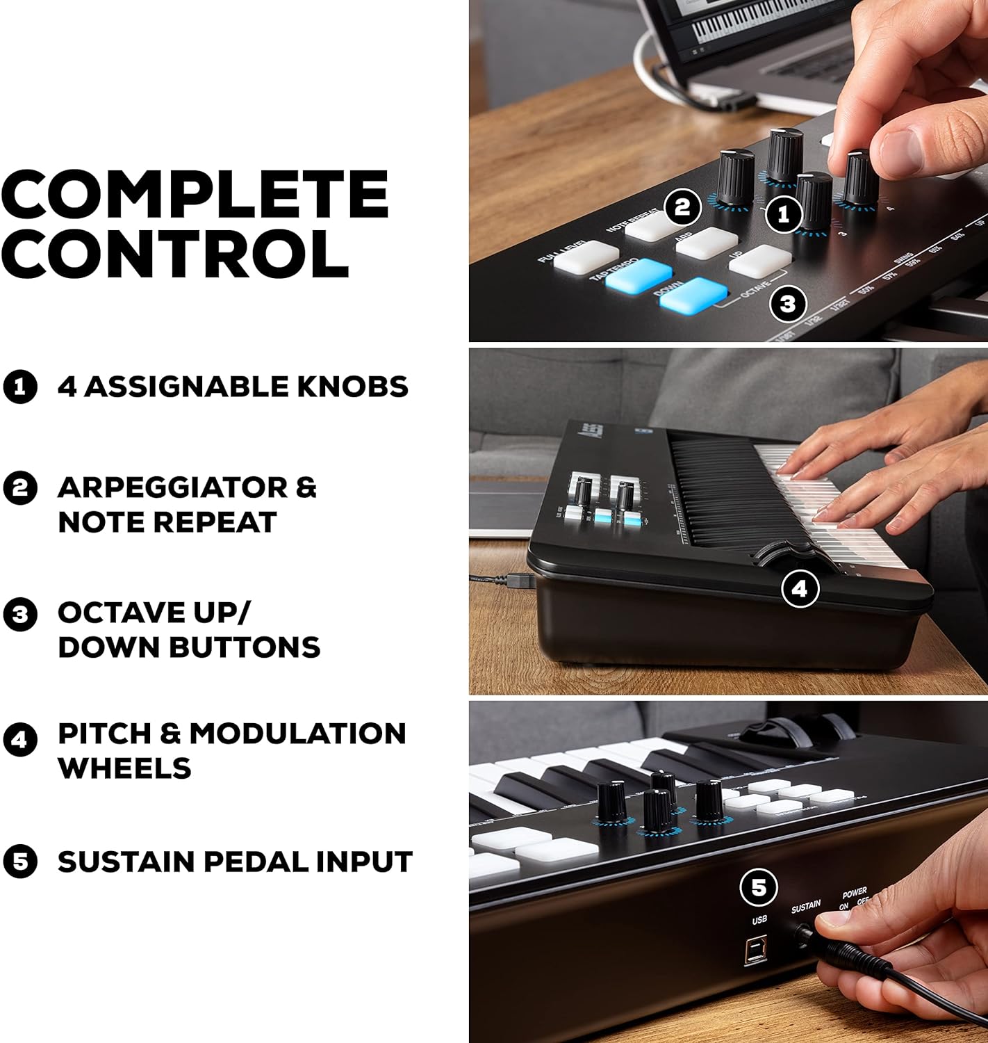 Alesis V61 MKII MIDI Controller 61 คีย์