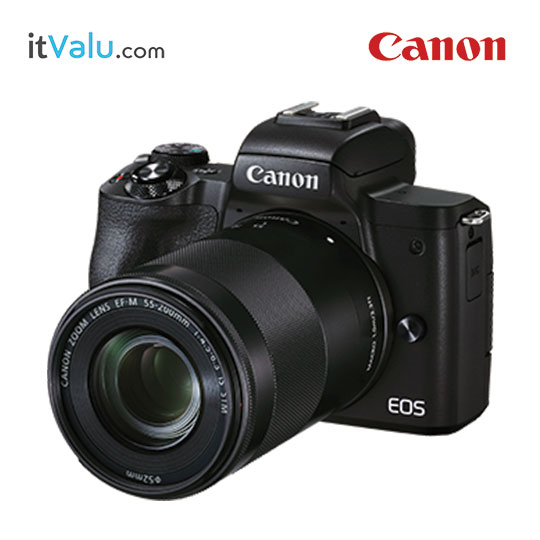 กล้อง canon มิเรอร์เลส (EOS M) รุ่น EOS M50 Mark II (EF-M15-45mm f/3.5-6.3 IS STM & EF-M55-200mm f/4.5-6.3 IS STM)