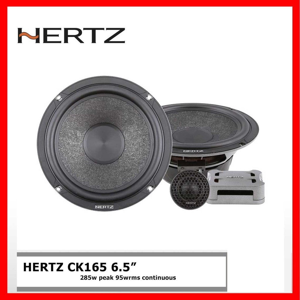set ลำโพงติดรถยนต์ Hertz CK165 6.5 ลำโพงแยกชิ้นติดรถยนต์ + Hertz DCX165.3 6.5 แกนร่วม