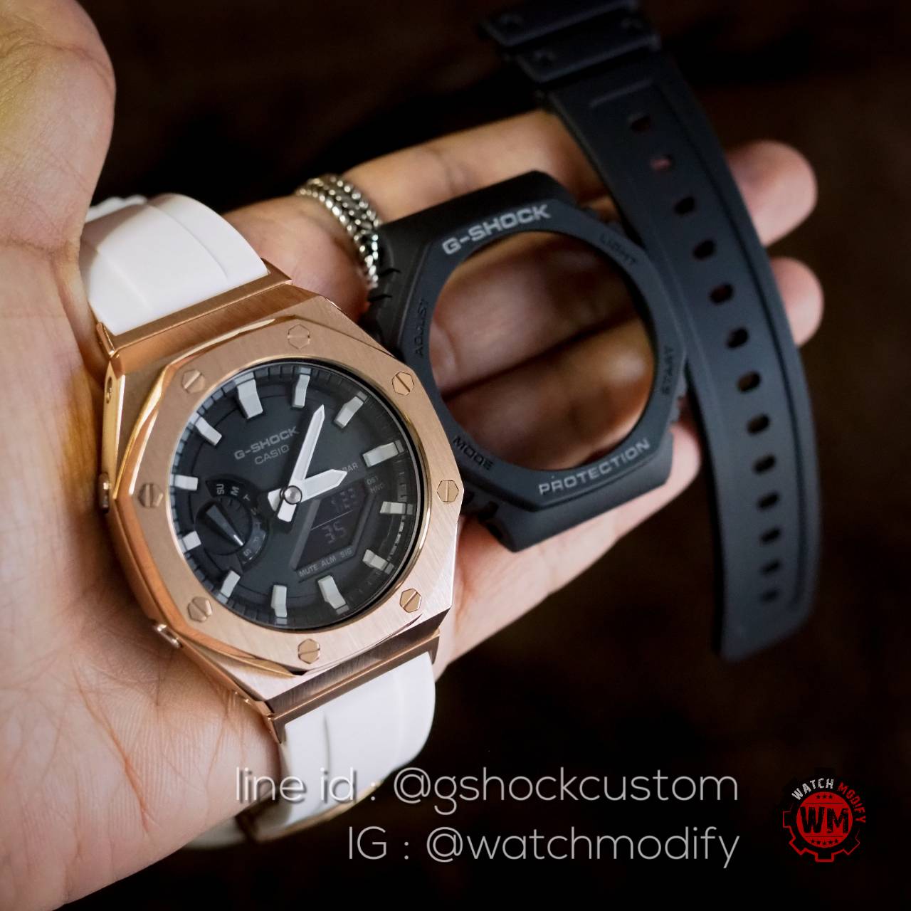 G-Shock Casioak AP Rosegold Rubber