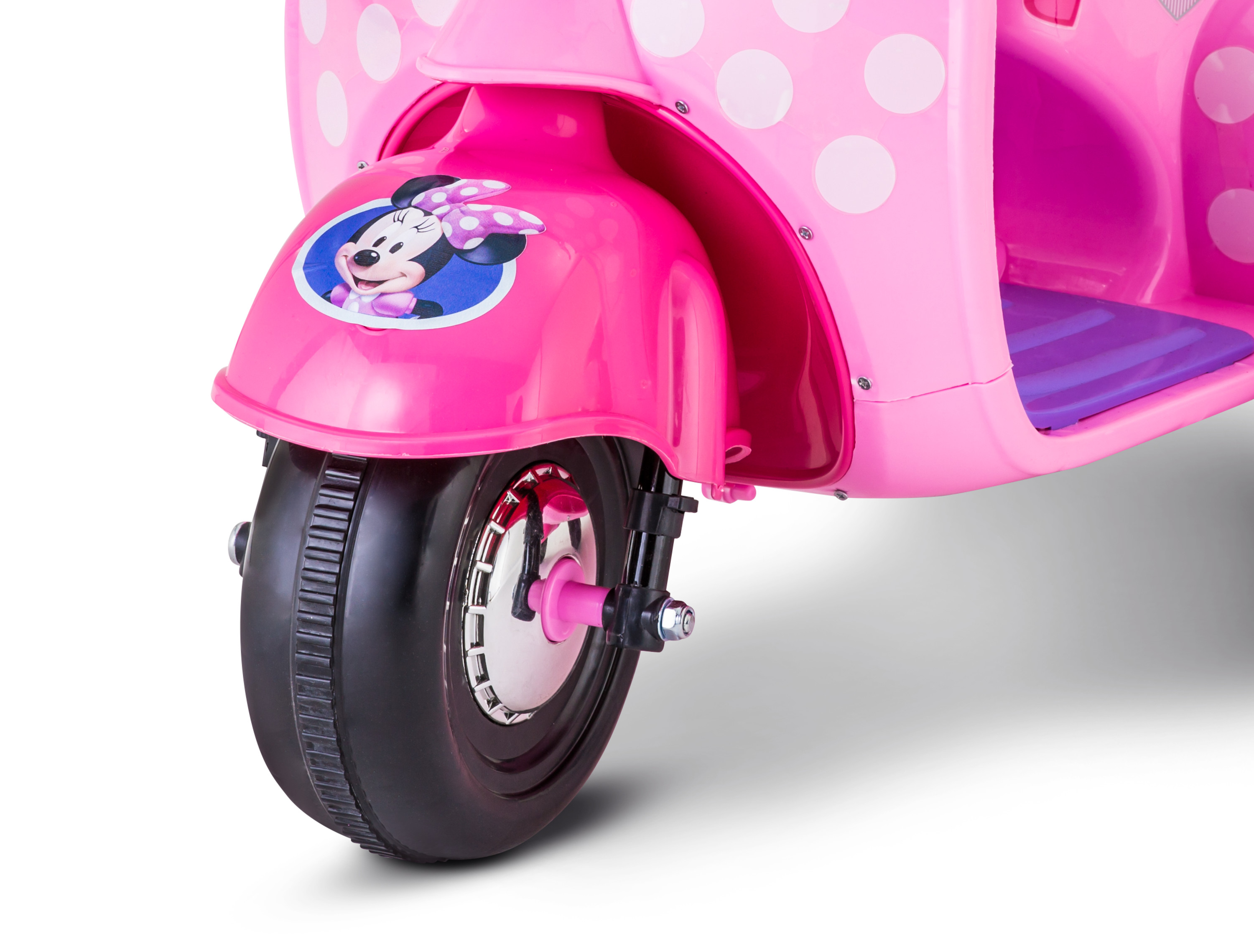 Kid Trax Minnie Mouse Happy Helpers Scooter With SideCar รถแบตเตอรี่เด็ก