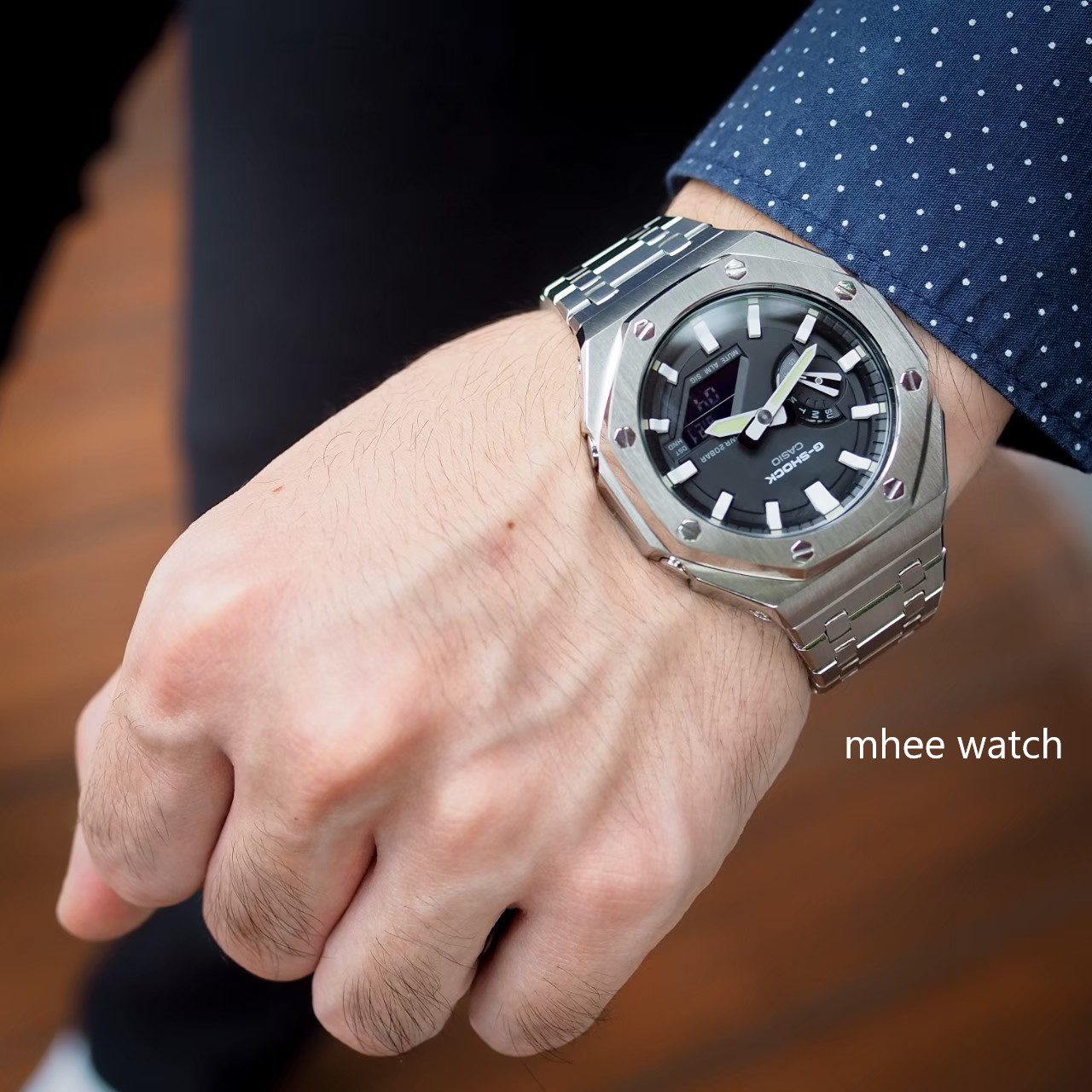 G-Shock Casioak Custom AP Silver Upgrade