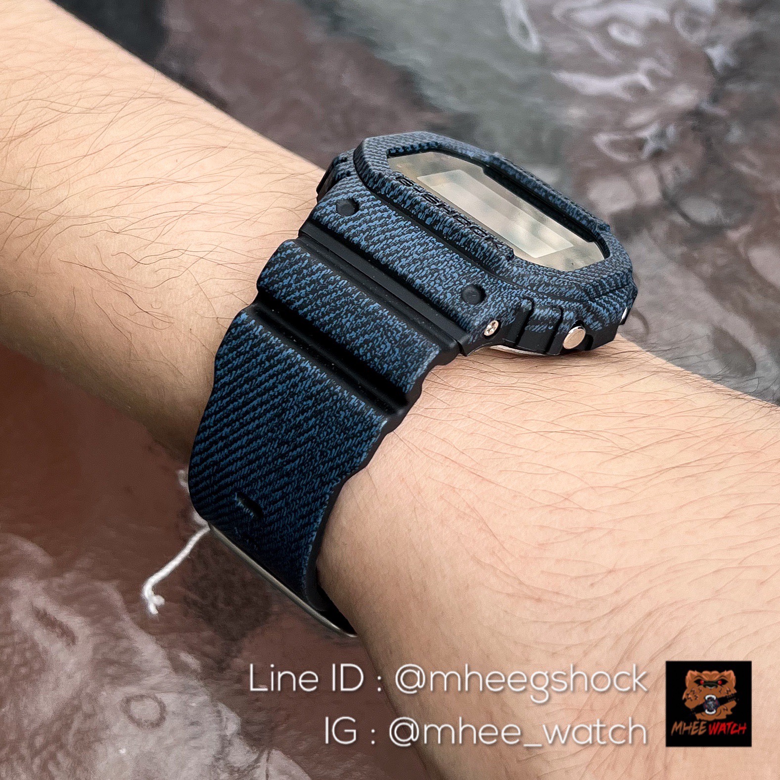 G-Shock Denim DW5600 Dark Jeans