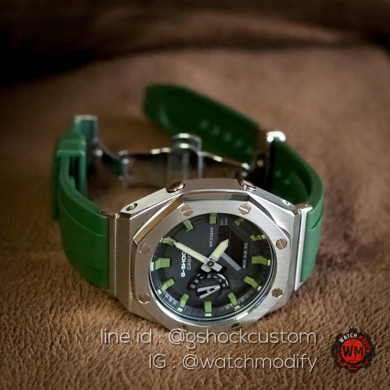 G-Shock Casioak AP Camo Green Rubber ของแท้ ประกันศูนย์