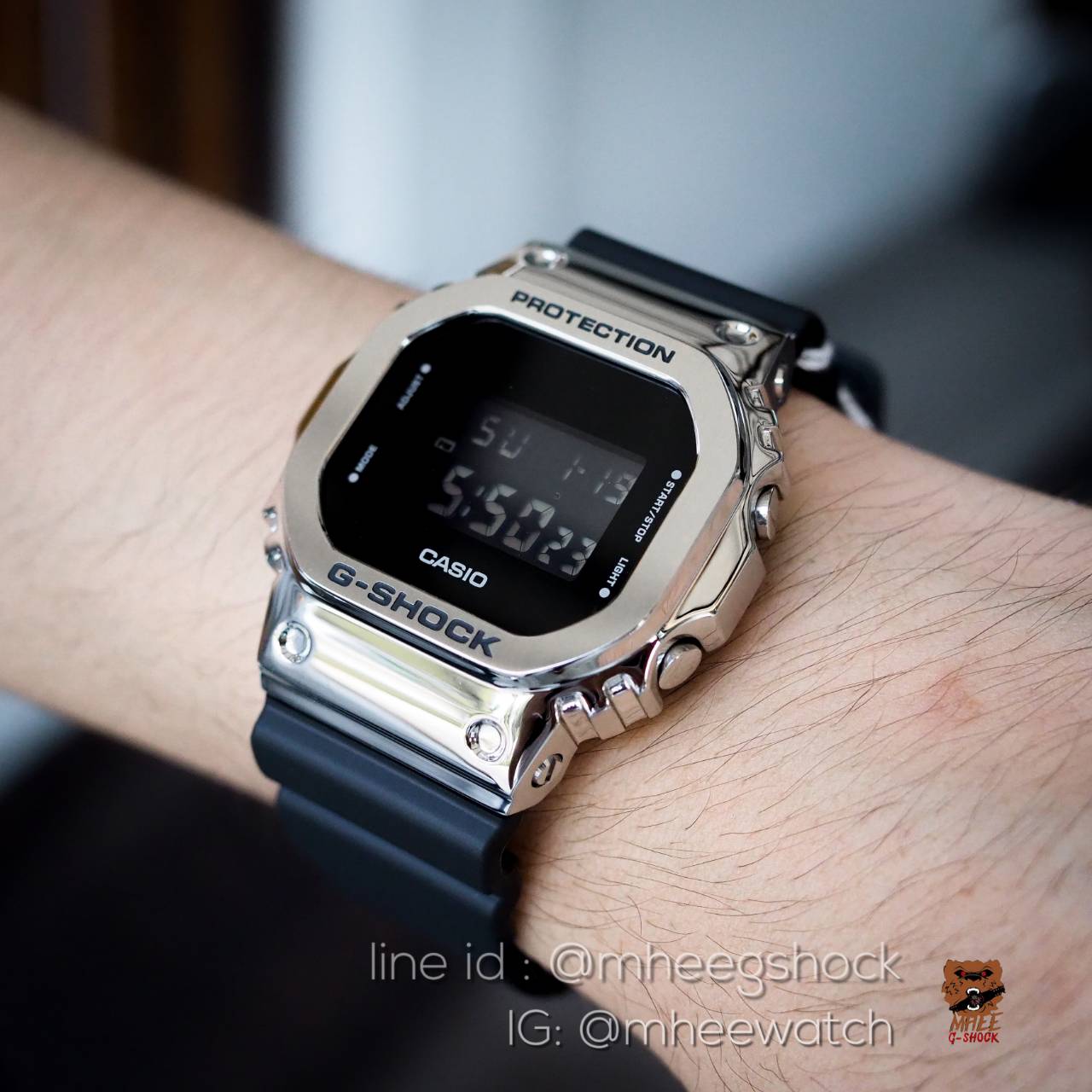 G-SHOCK Metal Face Silver Color Luxury Street GM-5600-1