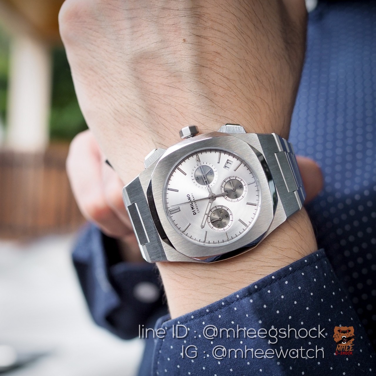 นาฬิกาข้อมือ D1 Milano หน้าPatek รุ่นD1-CHBJ03 สีSilve