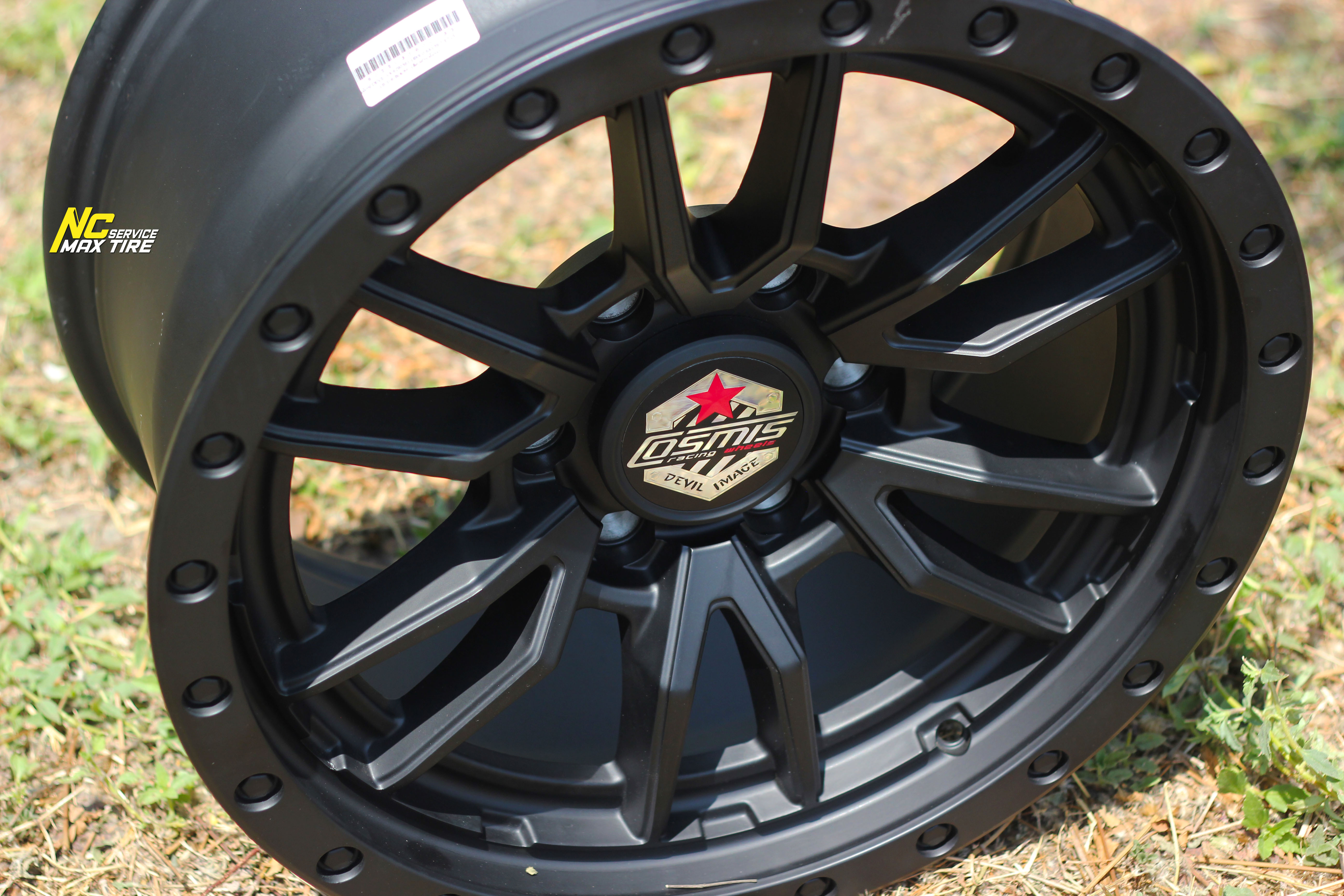 ล้อแม็กสวยๆ / ล้อแม็กออฟโรด / ล้อแม็กขอบ18 / Cosmis / DEVIL / VX-6 / OffRaod / 18x9.0 6H139.7 ET25 / ล้อแม็กสีดำด้านทั้งวง / NC