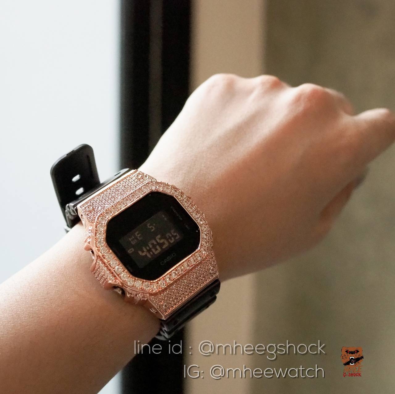 G-Shock ยักษ์เล็ก Rosegold BlingBling