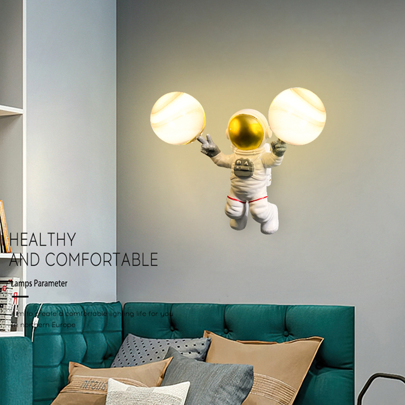 CT169A116 SOTMIA โคมไฟติดหัวนอน โคมไฟติดผนัง ไฟอวกาศ ไฟมนุษย์อวกาศ โคมไฟแต่งห้องเด็ก โคมไฟ