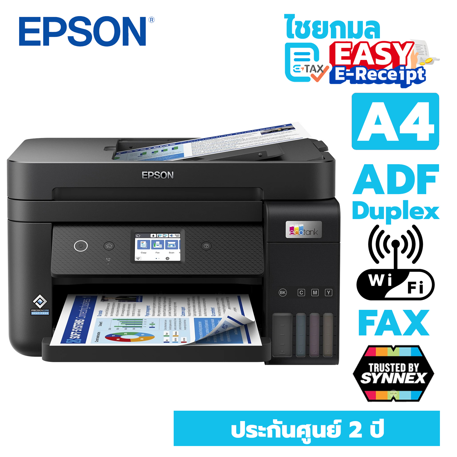 Epson EcoTank L6290 A4 Wi-Fi Duplex All-in-One Ink Tank Printer with ADF Print/ Copy/ Scan /Fax / Wi-Fi Direct/ Ethernet