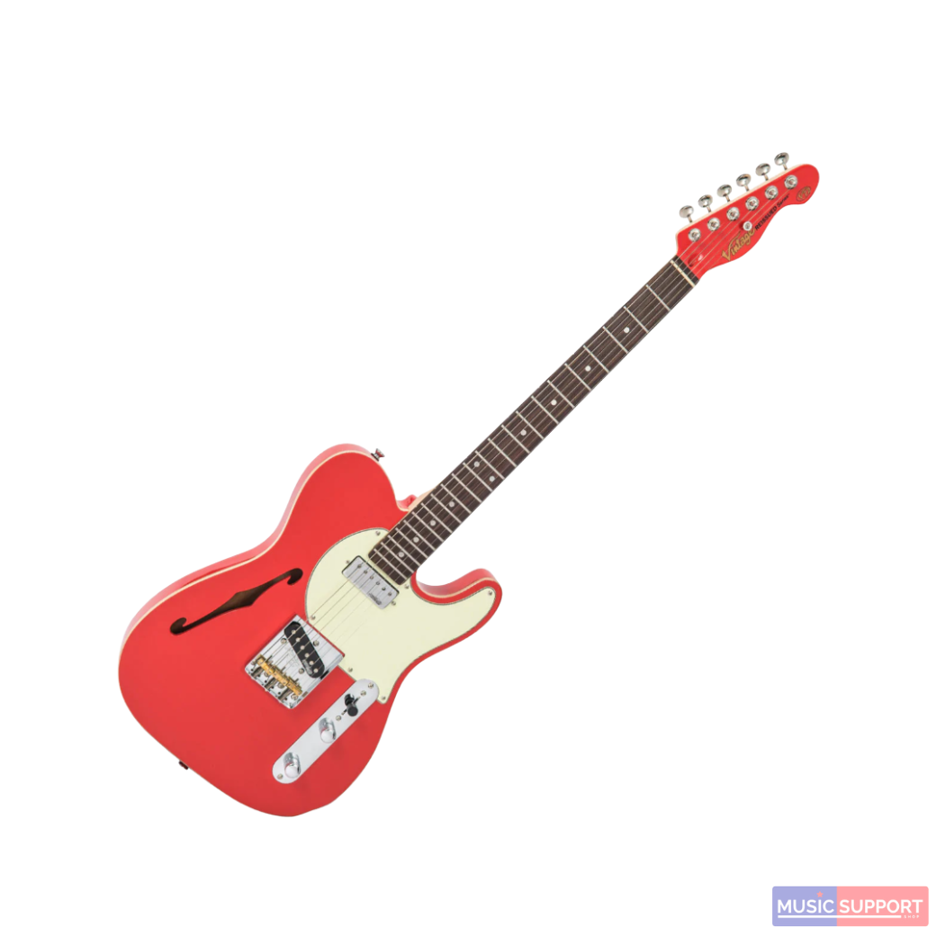 กีตาร์ไฟฟ้า VINTAGE V72 ReIssued Electric Guitar - Firenza Red BVT-V72FR