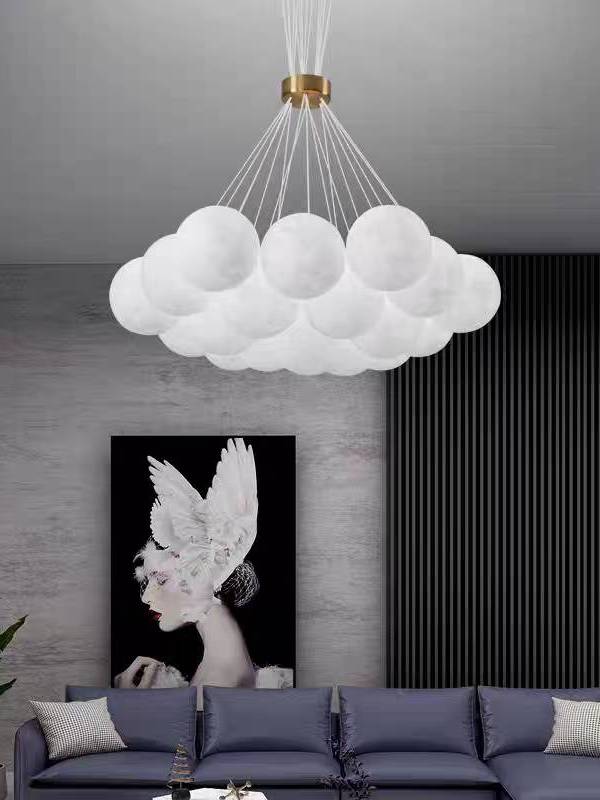 CT205A226 SOTMIA Nordic 3D Planet Moonโคมระย้าเด็ก ร้านอาหาร โคมไฟห้องนอน Bubble Ball ห้องนั่งเล่น