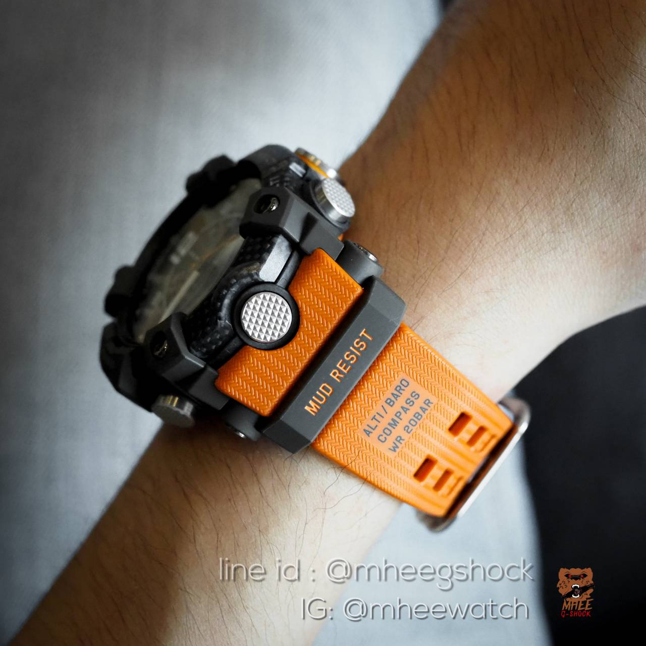 G-Shock Mudmaster Carbon สีดำ-ส้ม ของใหม่ ของแท้ ประกันศูนย์ CMG