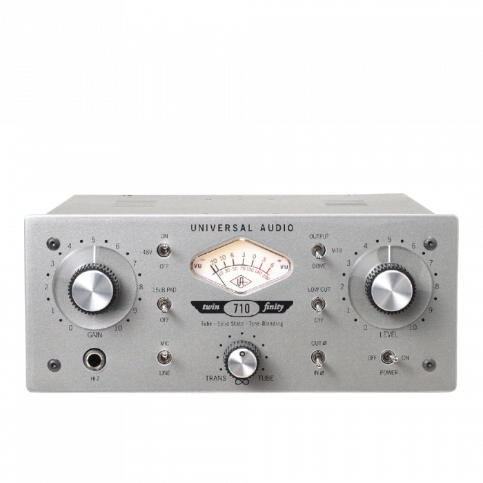 Universal Audio 710 Twin-Finity Single Channel (Tube/Solid State)Tone-Blending Preamp/DI
