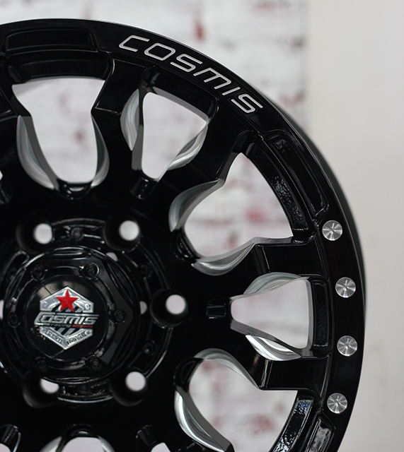 ล้อแม็กขอบ16 ออฟโรด COSMIS DUB-12 สีดำ cncข้างก้าน (ราคา4วง)