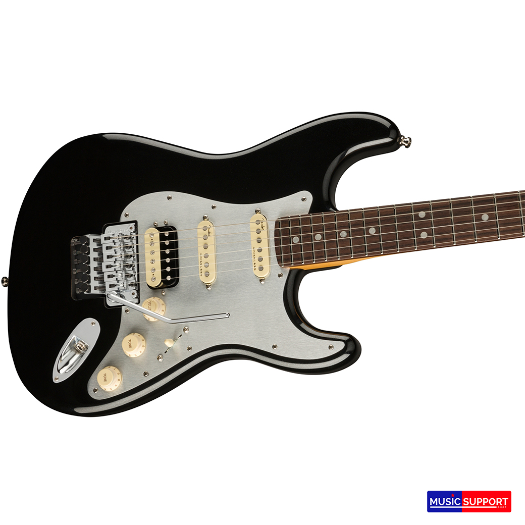 กีตาร์ไฟฟ้า Fender - American Ultra Luxe Stratocaster RW Floyd Rose HSS Mystic Black