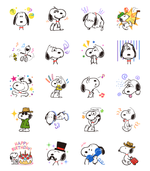 ขายสติกเกอร์ไลน์ สนูปี้ เจ้าหมาน่ารัก