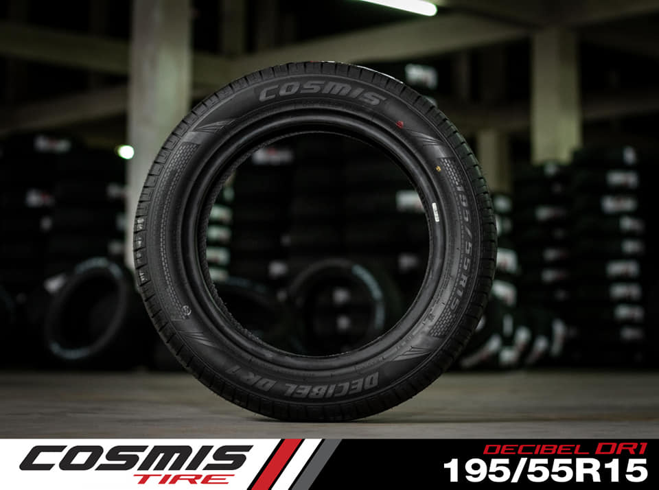 ยาง COSMIS Decibel DR1 นุ่มเงียบ สำหรับรถเก๋ง 185/60r15 ,195/50r15 ,195/55r15(ราคาต่อเส้น)