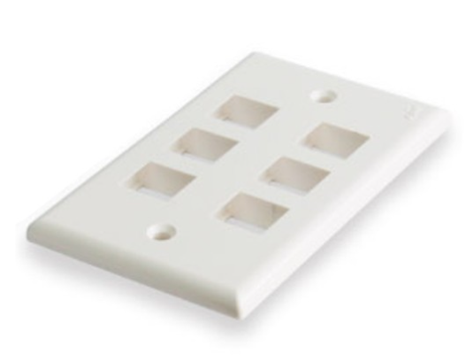 US-2316 : SHINY FACE PLATE 6 PORT